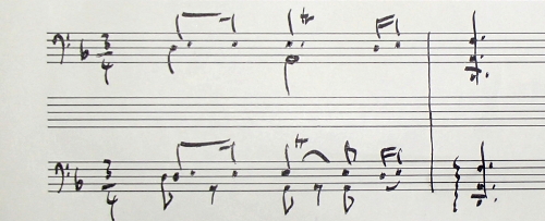 Architektur Sarabande BWV 1008